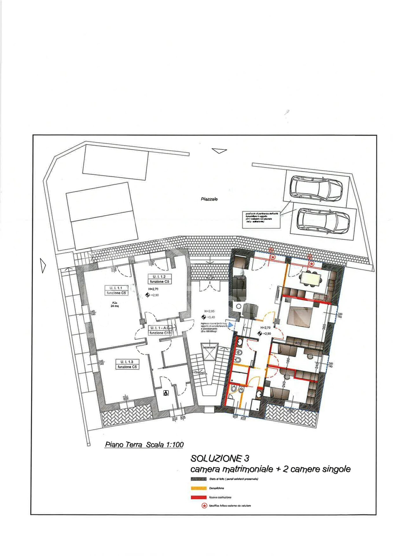 RIF. 2/17 UFFICI TRASFORMABILI IN APPARTAMENTO – ACQUAVIVA